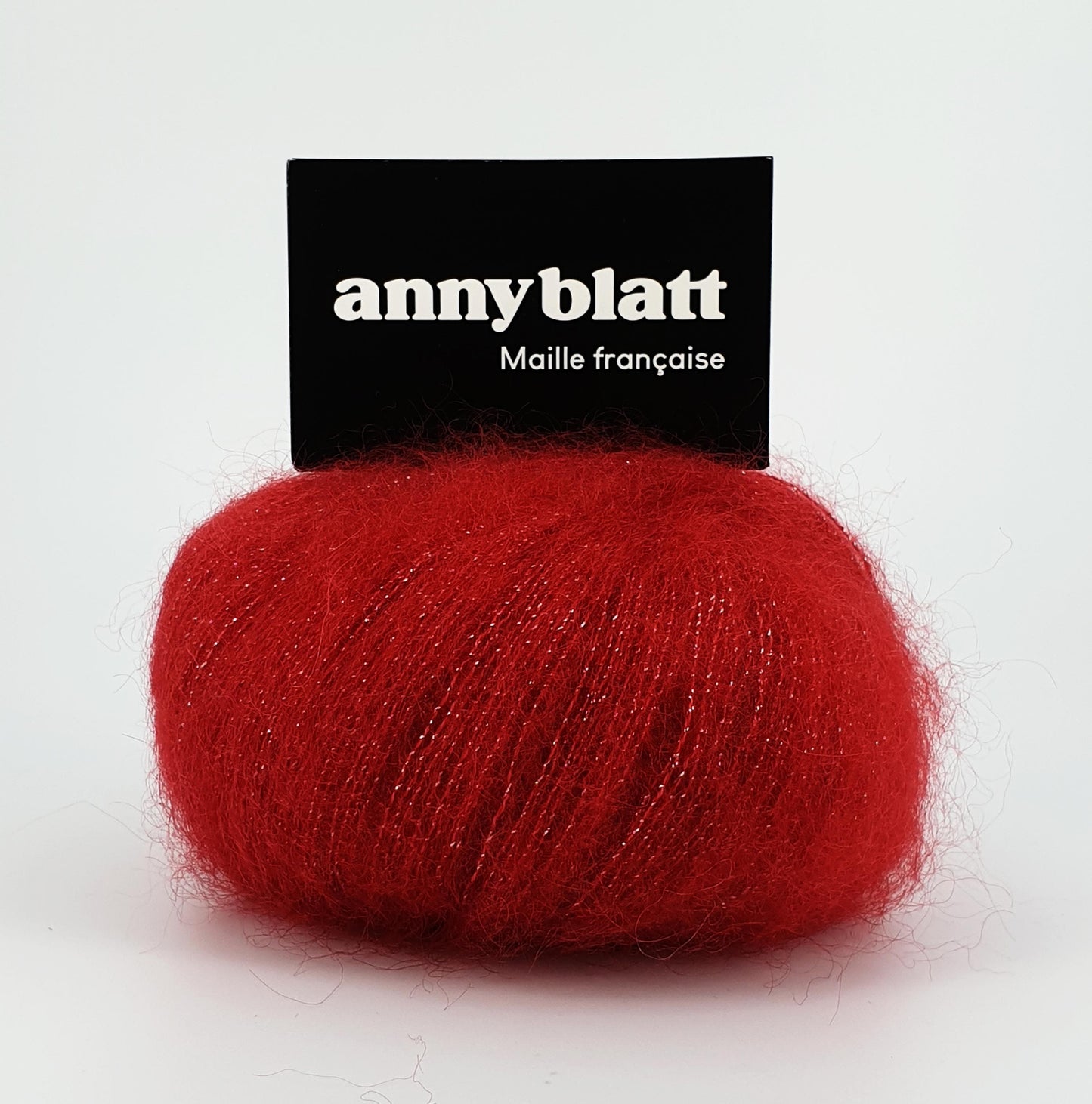 Pelote Mohair et laine sirius rouge