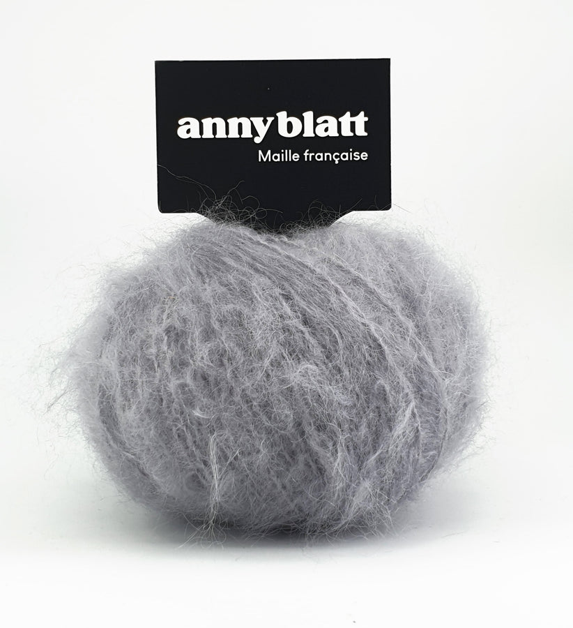 Charger l&#39;image dans la galerie, Pelote Mohair et laine gris 
