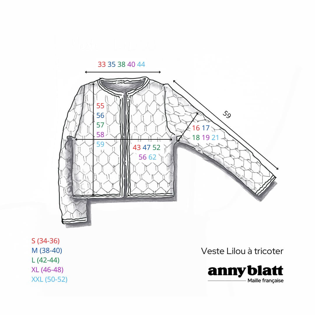 Veste Lilou à tricoter.