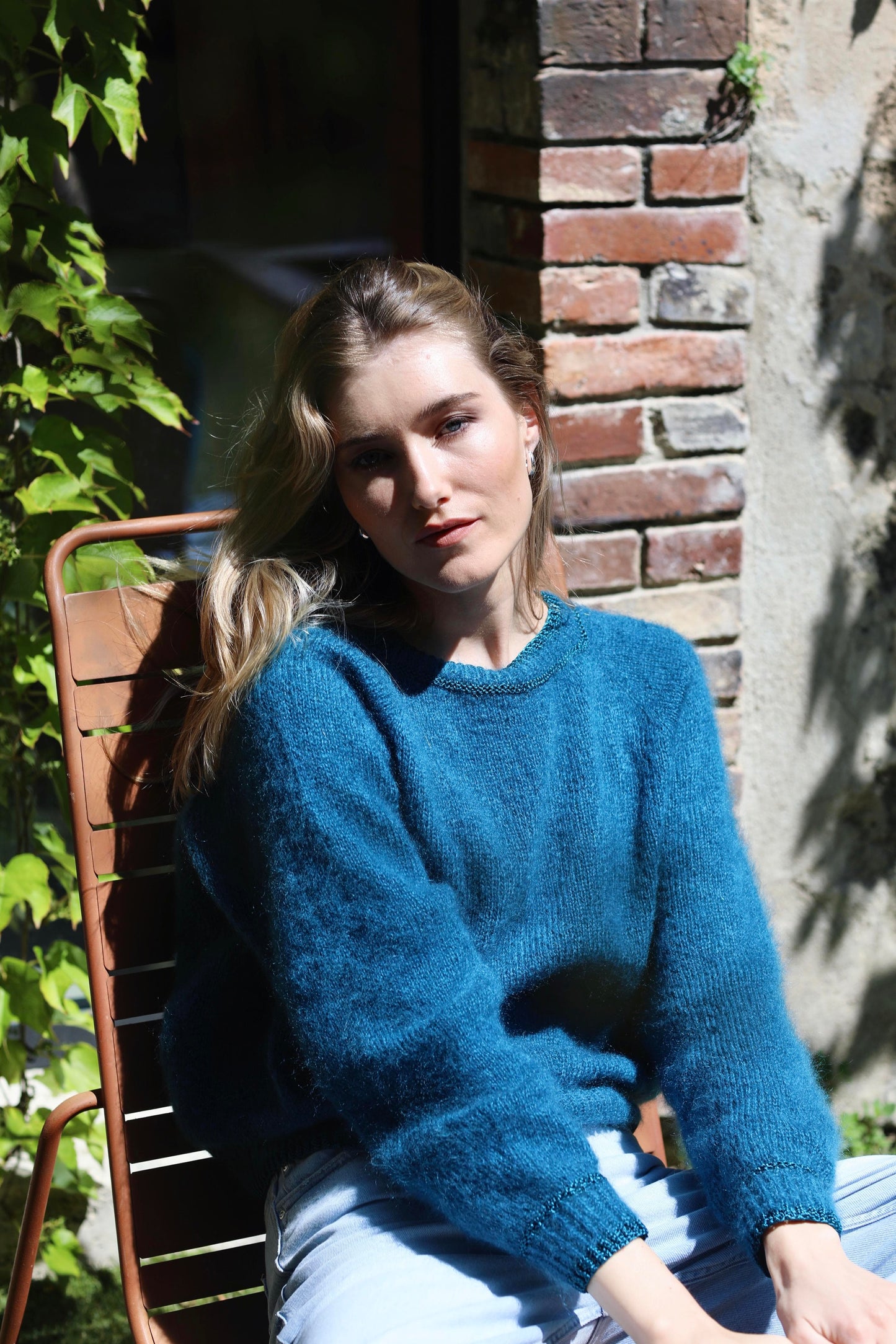 Pull Delphine à tricoter.