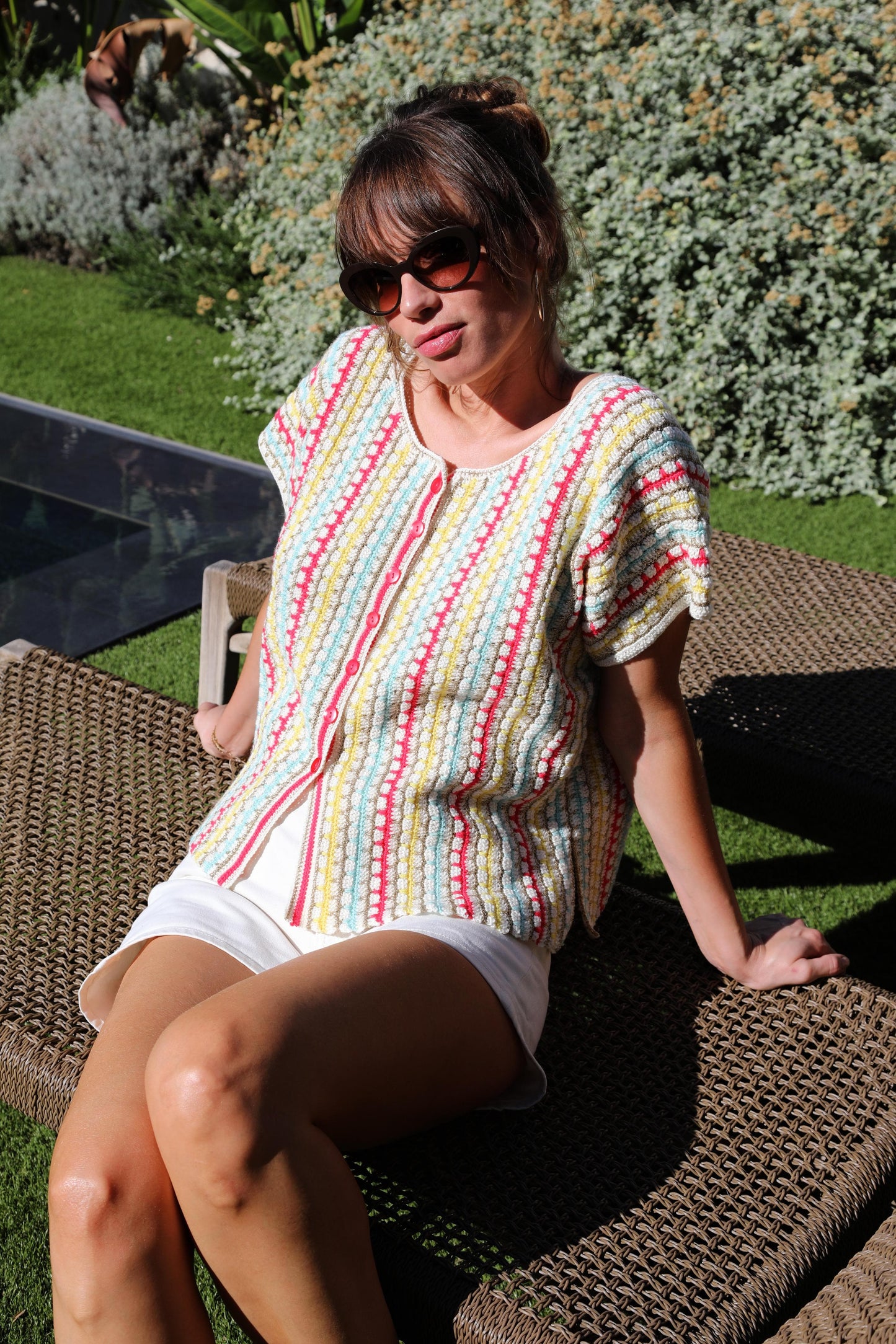 Gilet Lucile au crochet.