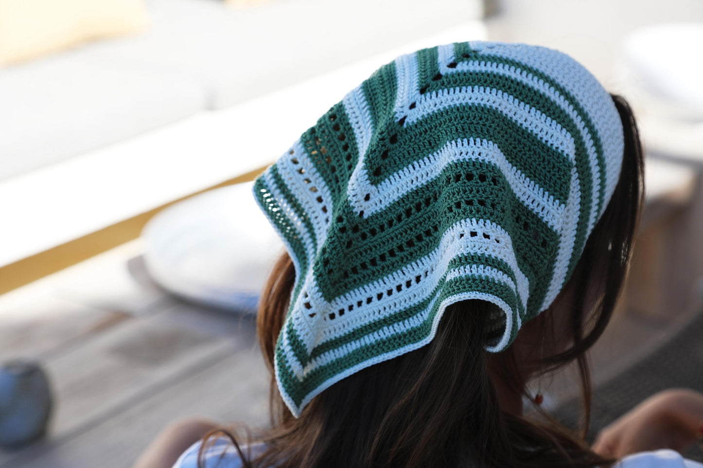 Bandana Lydia au crochet.