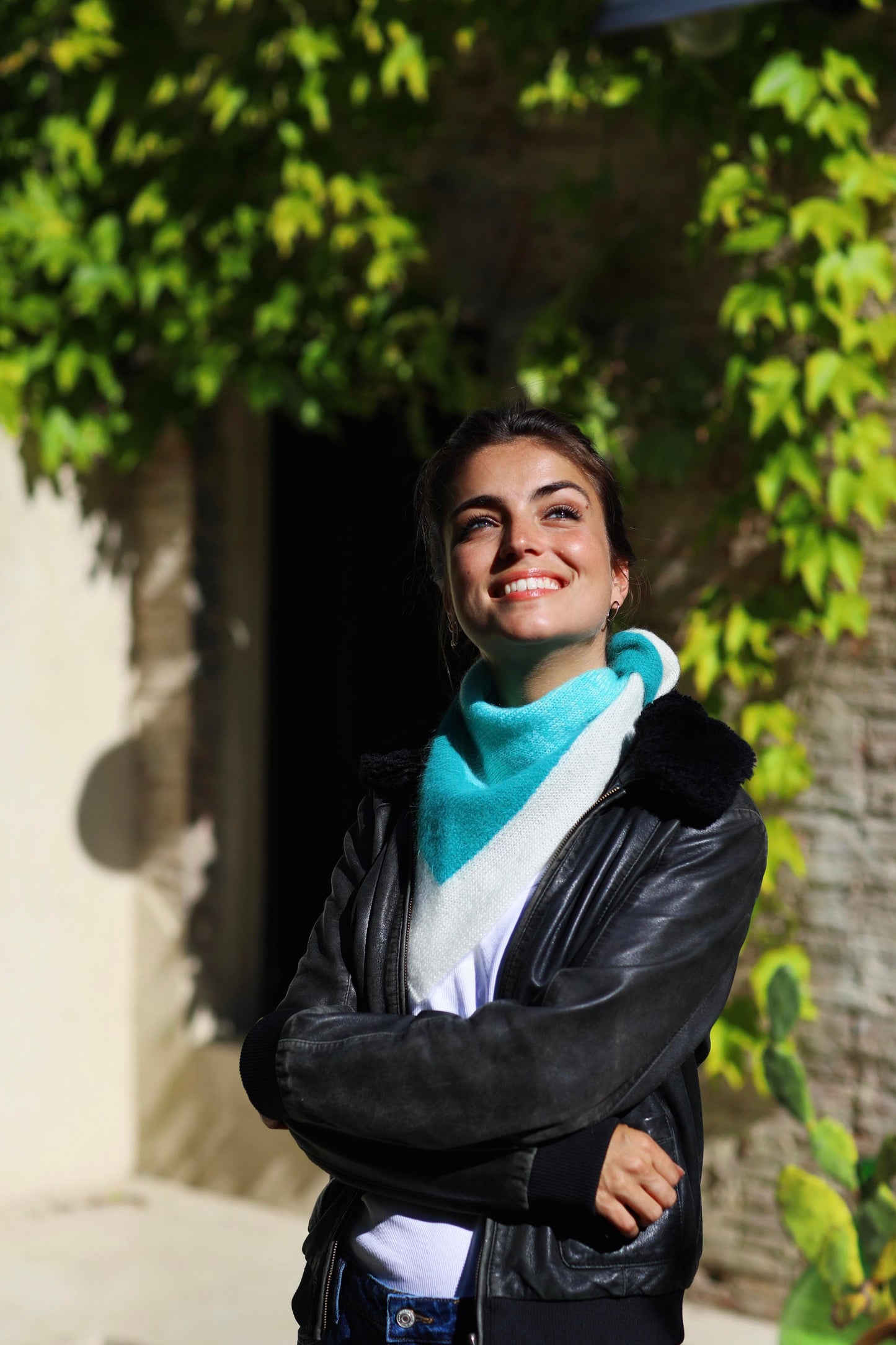 Le bandana à tricoter.