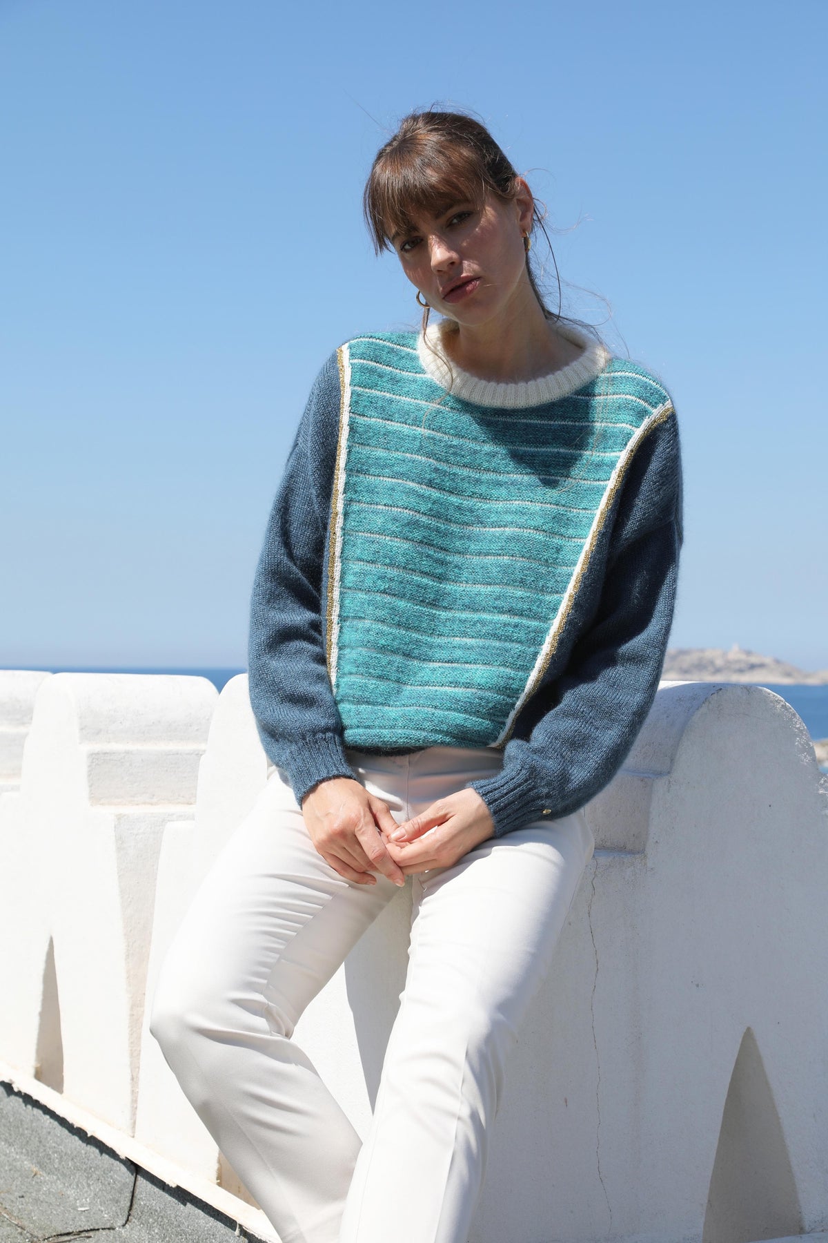 Pull Petra foncé Tahiti.