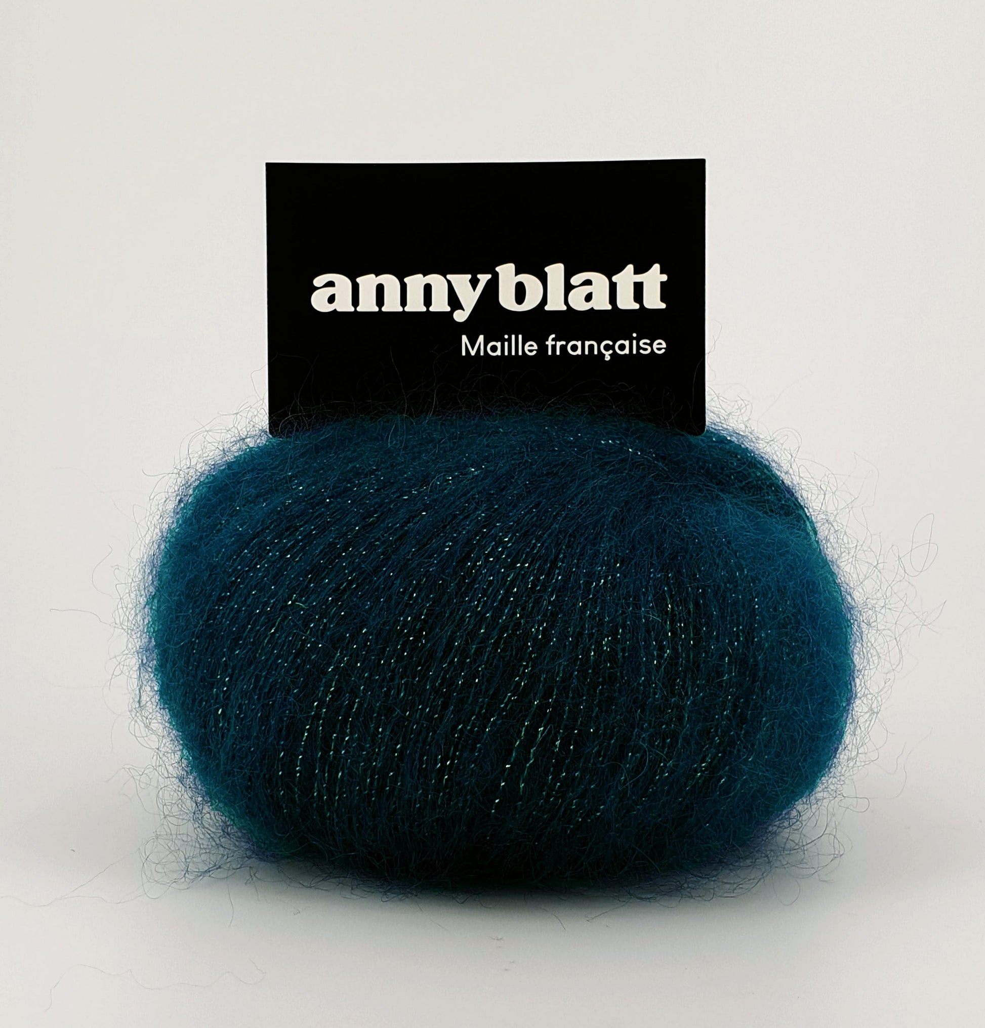 Pelote Mohair et laine sirius vert canard 