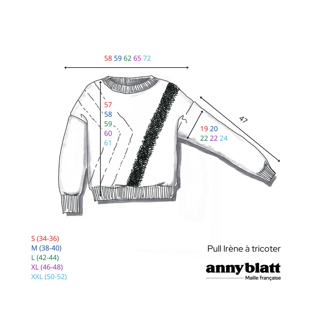 Pull Irene à tricoter.