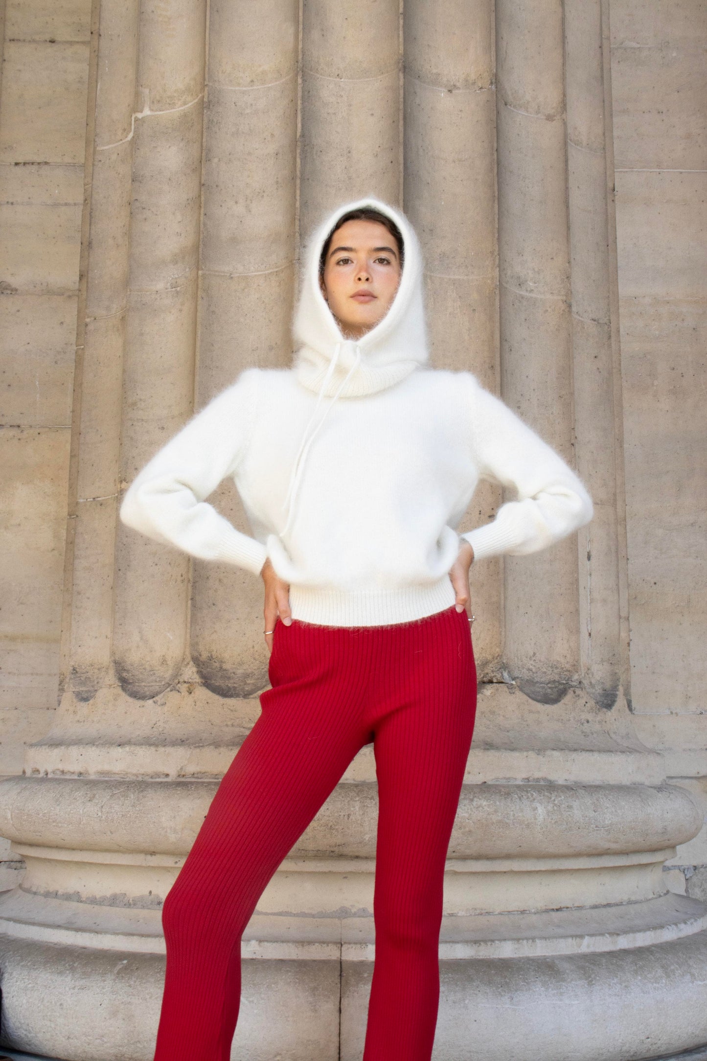 Cagoule Karina à tricoter.
