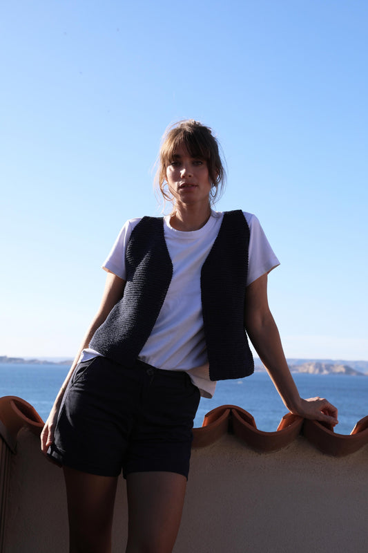 Gilet Berthe à tricoter.