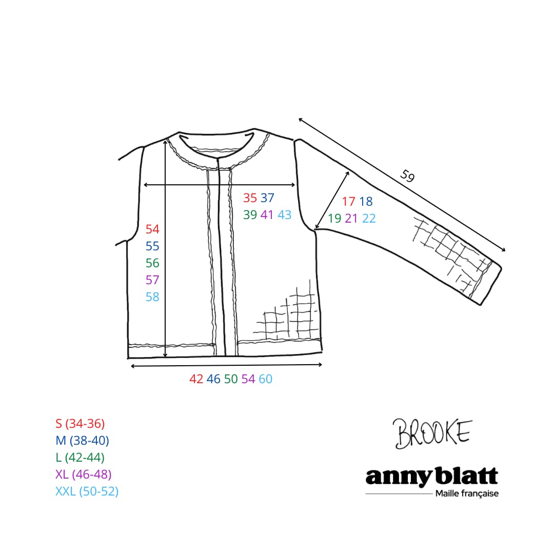 Veste Brooke à tricoter.