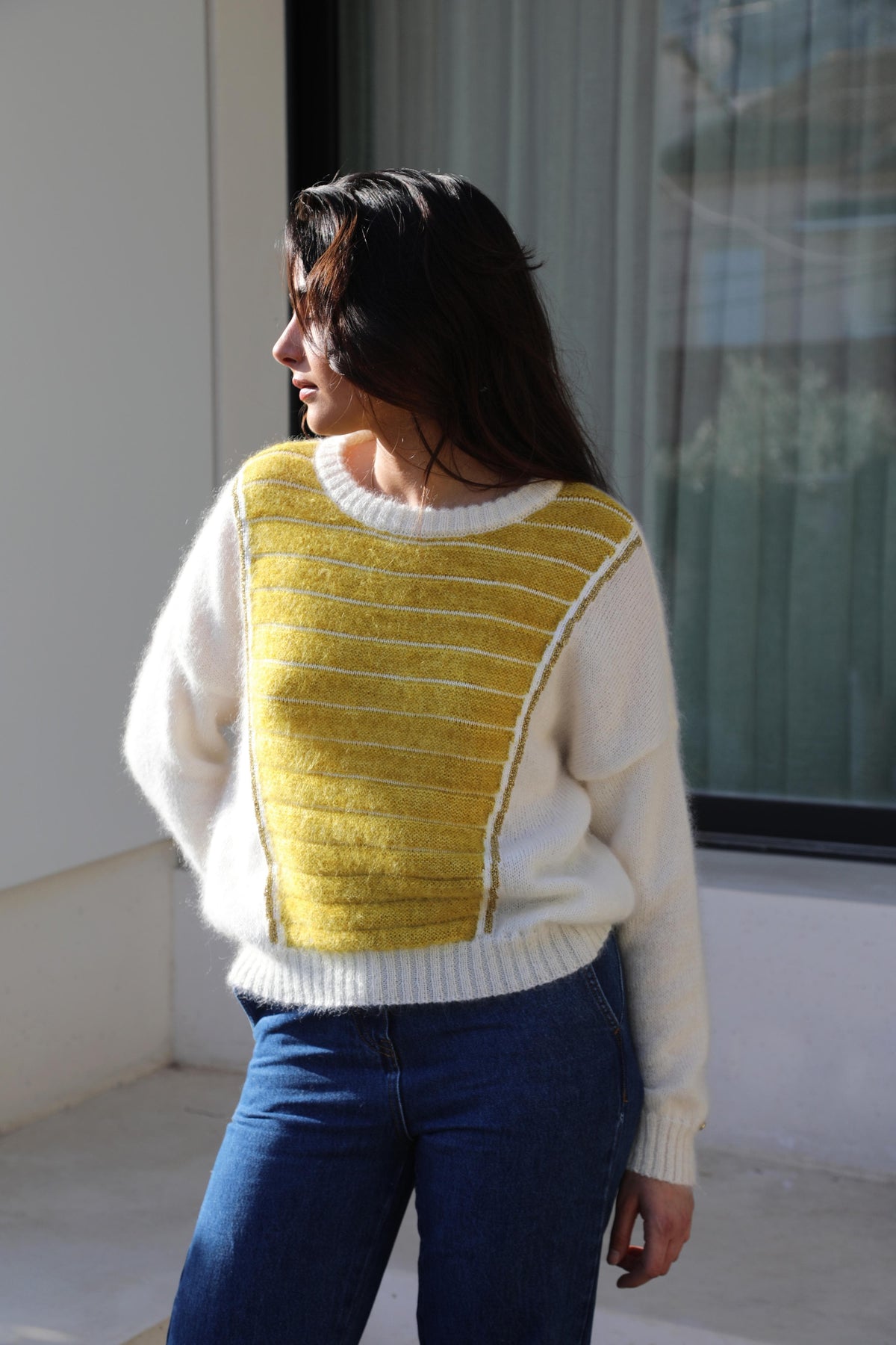 Pull Petra Naturel et Palmier