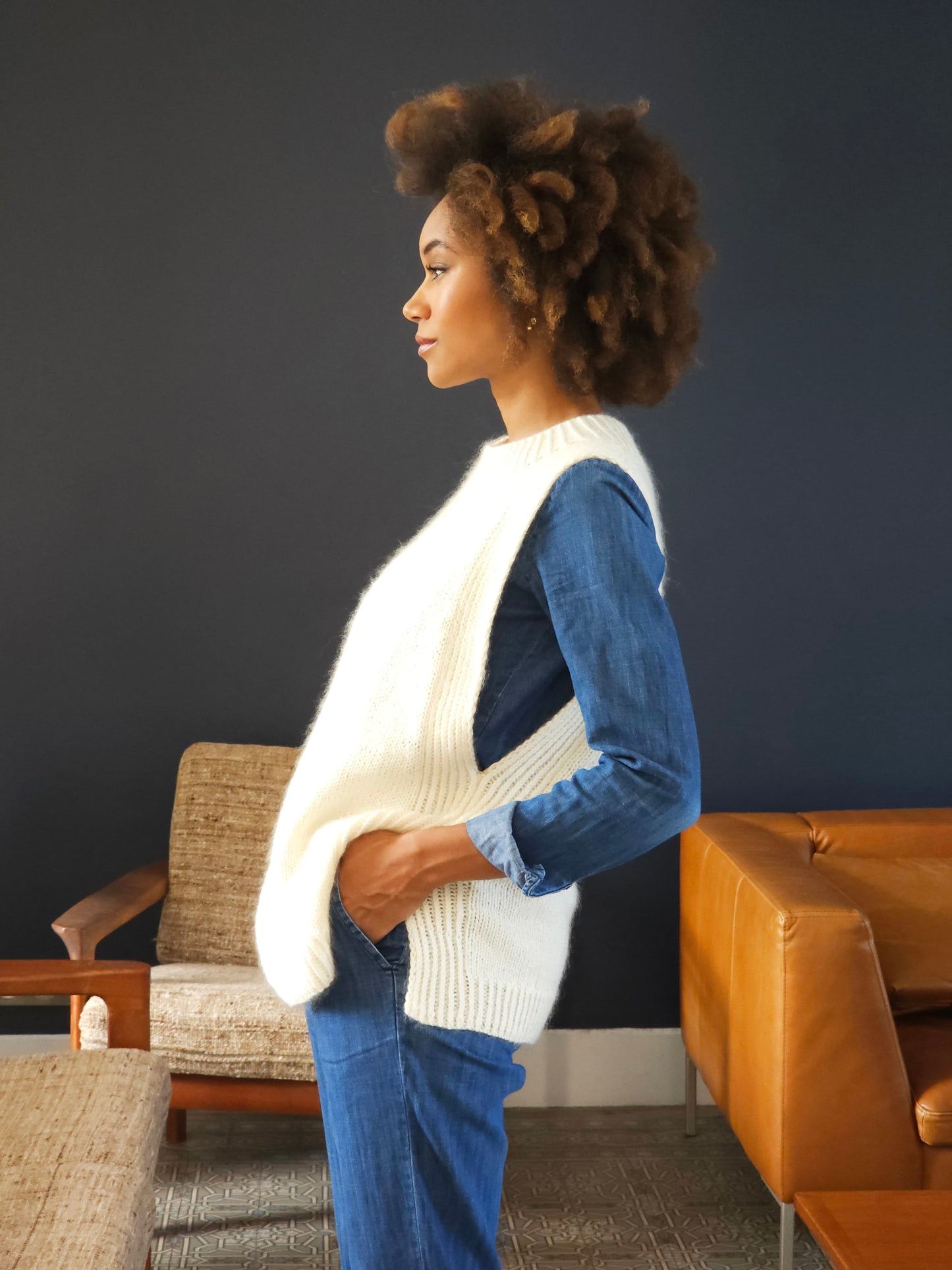 Débardeur Circe à tricoter.