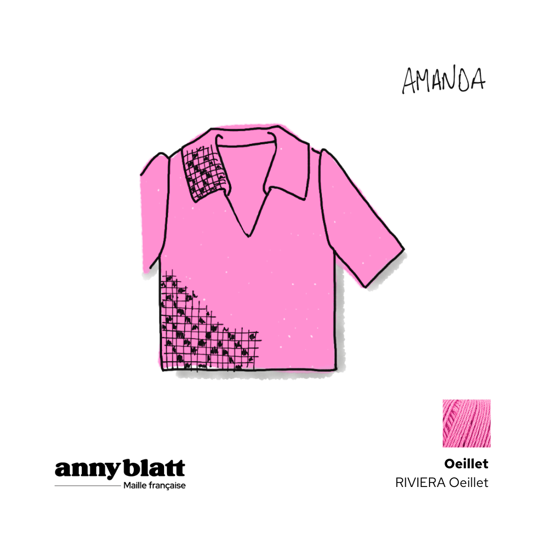 Chemise Amanda au crochet.
