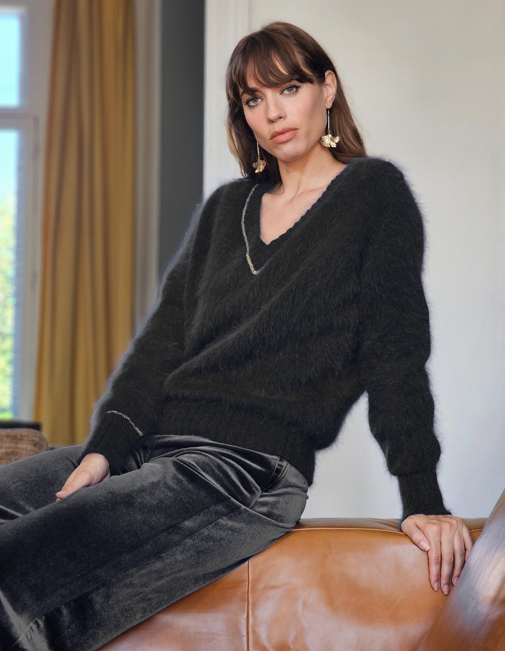 Pull Avy Angora et or. 8 coloris