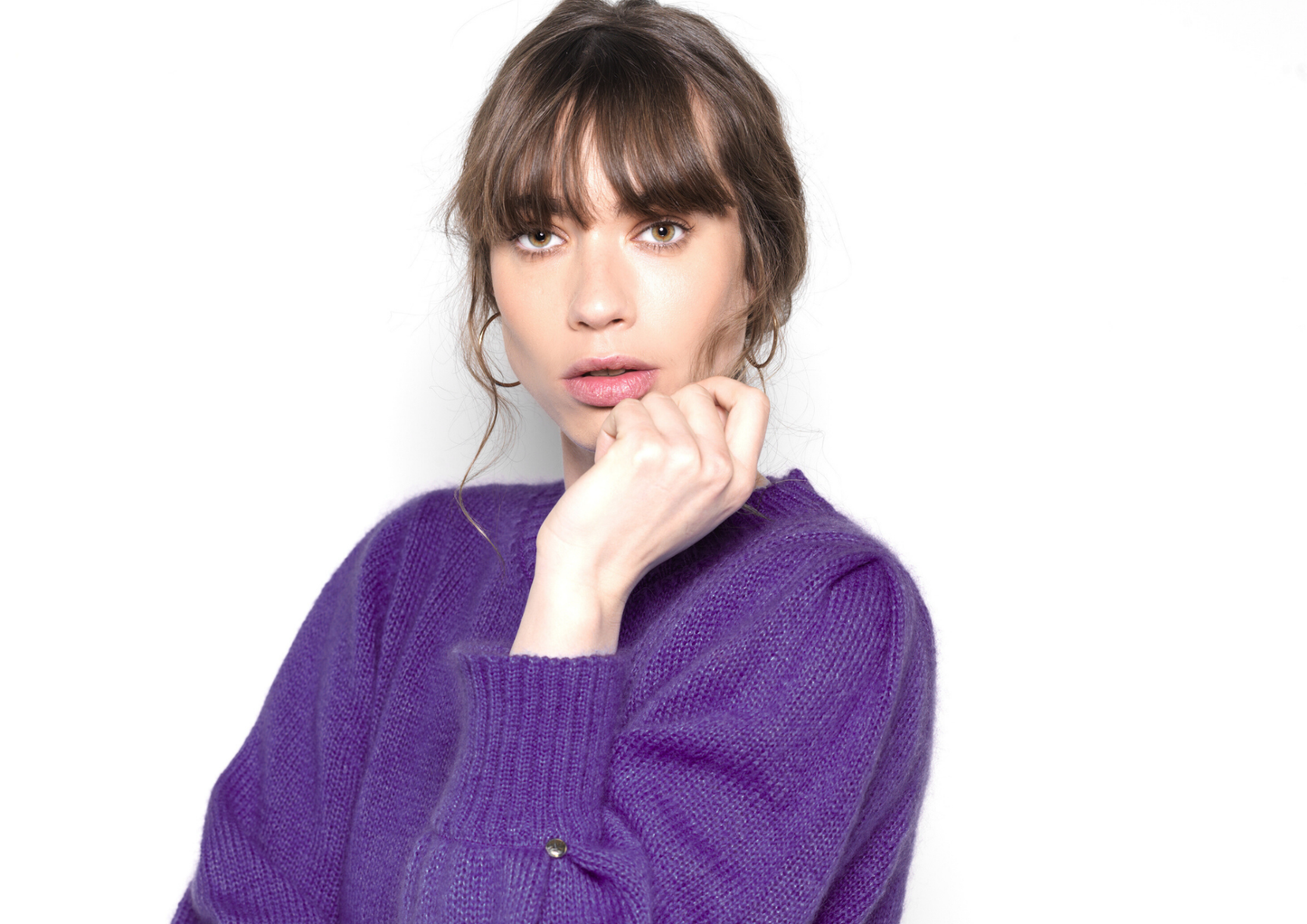 Pull Alix mohair et soie Mûre