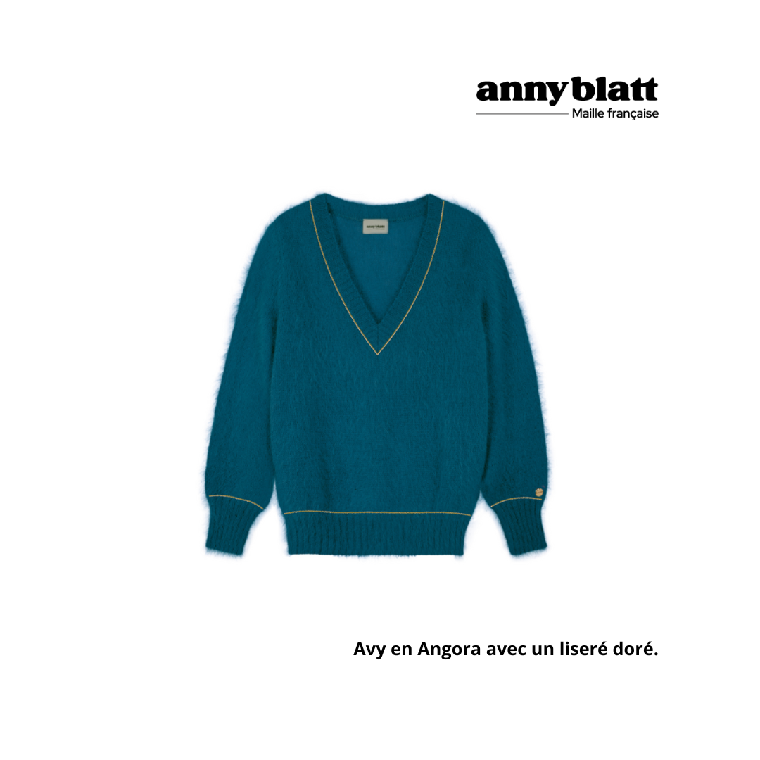 Pull Avy Angora et or. 8 coloris