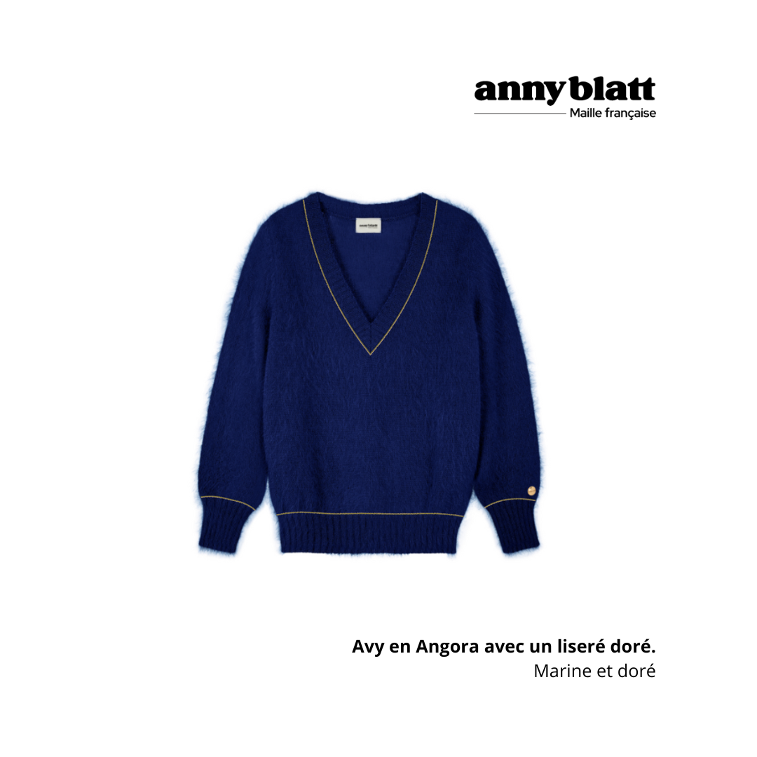 Pull Avy Angora et or. 8 coloris