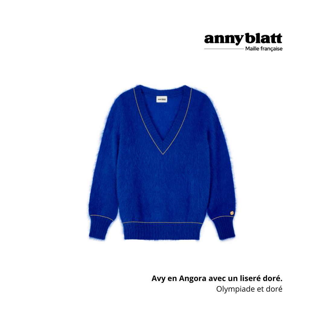 Pull Avy Angora et or. 8 coloris