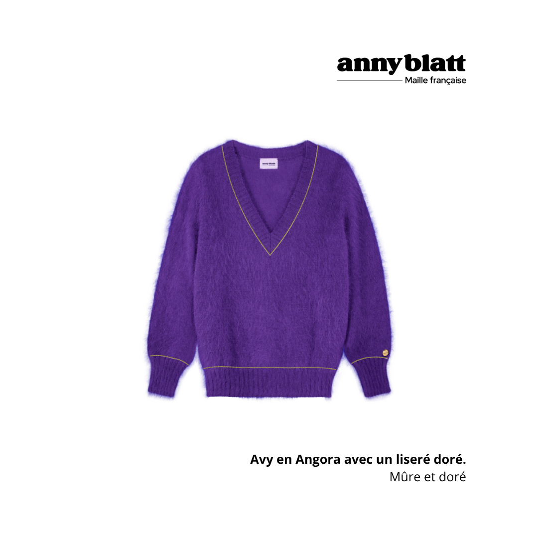 Pull Avy Angora et or. 8 coloris
