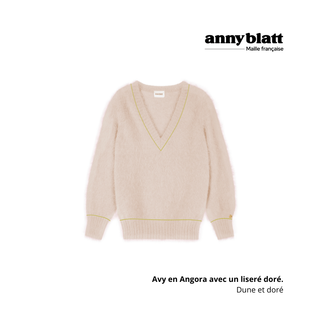 Pull Avy Angora et or. 8 coloris