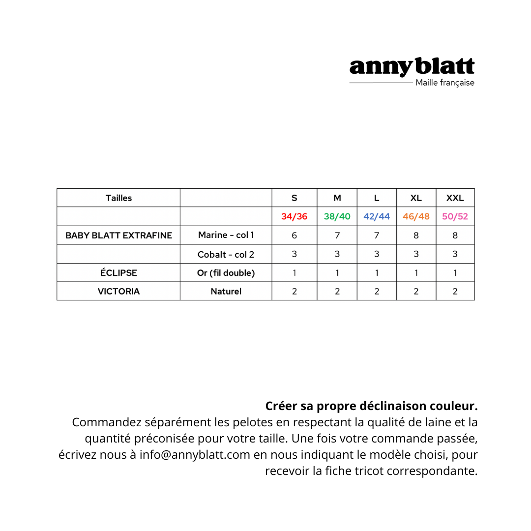 Pull Birdie à tricoter.