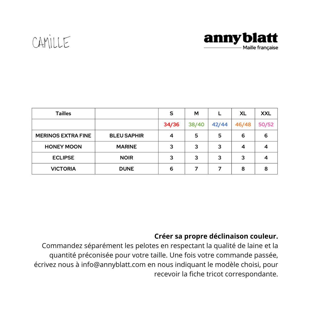 Veste Camille à tricoter.