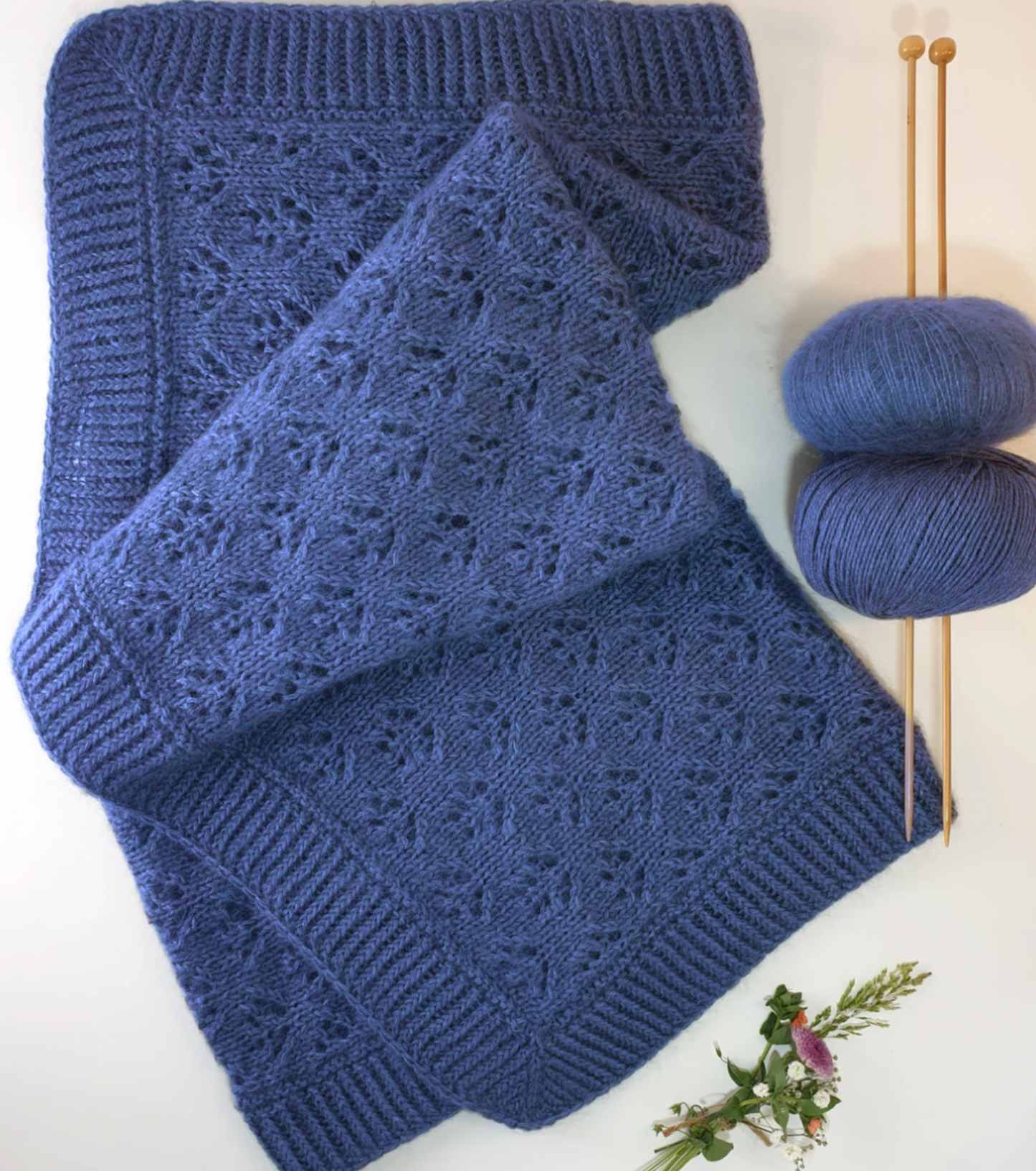 Couverture bébé Cyprès à tricoter.