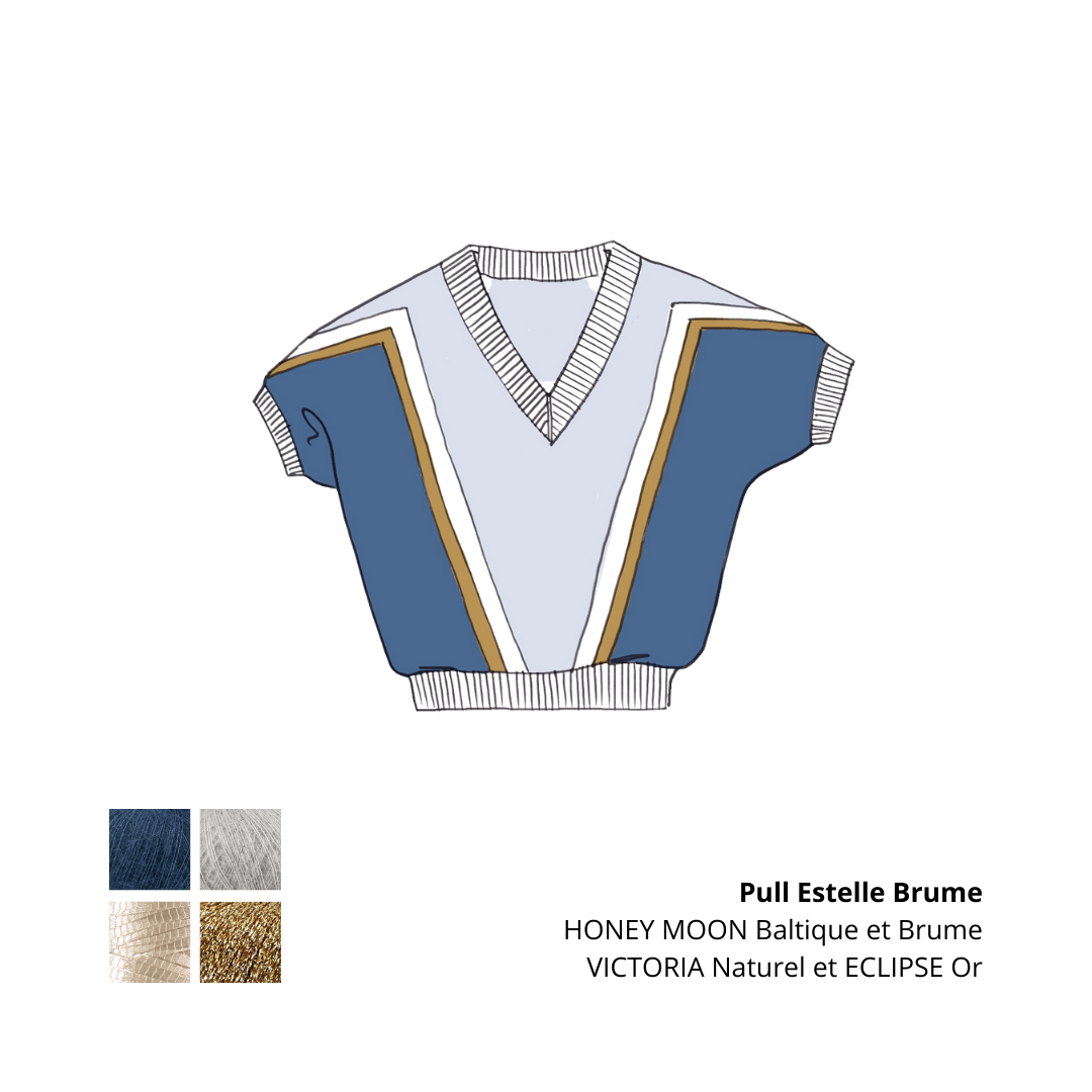 Pull Estelle à tricoter.