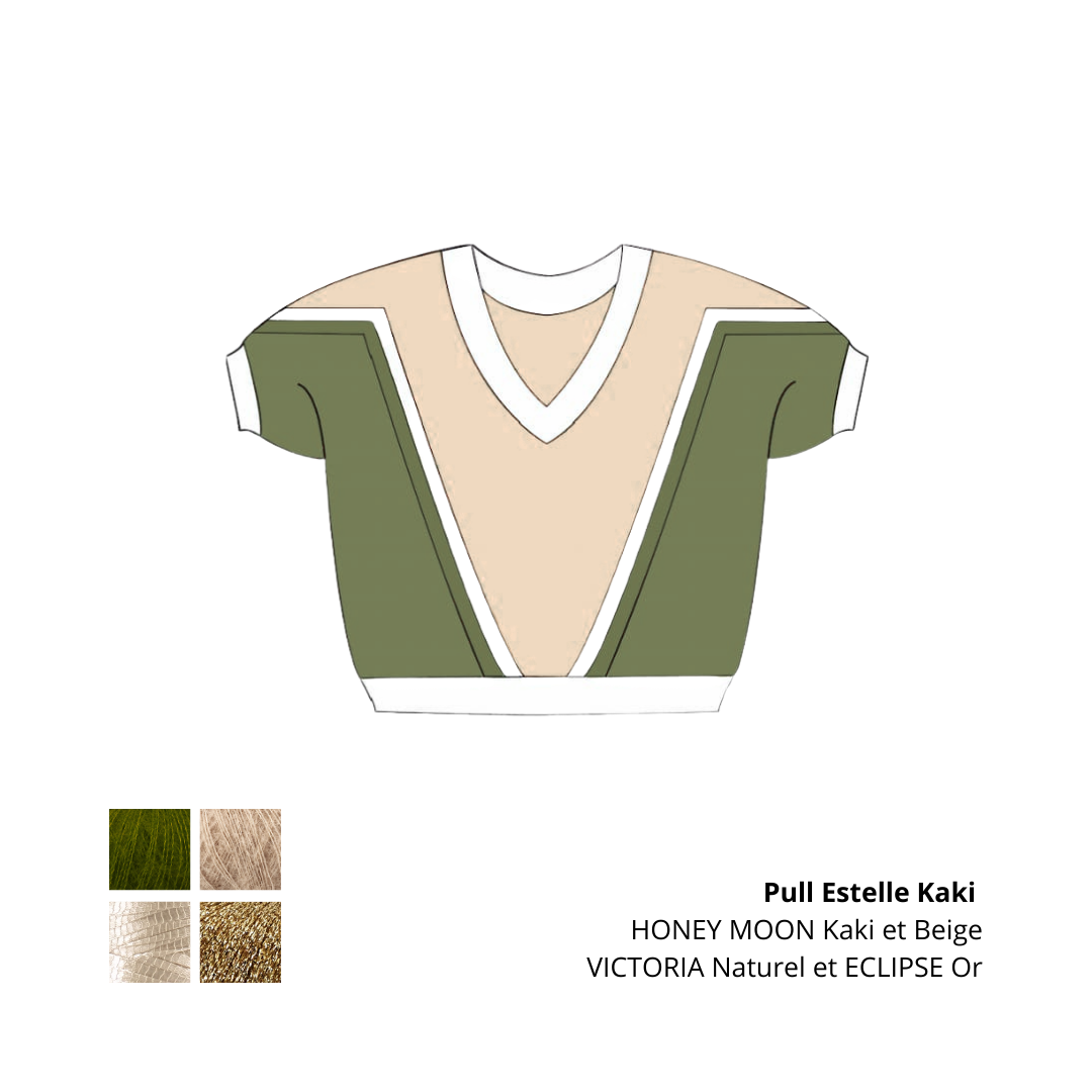 Pull Estelle à tricoter.