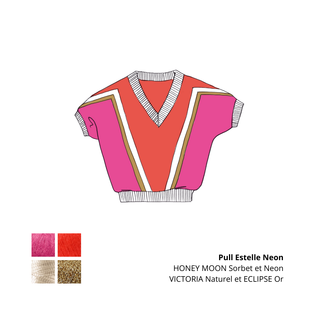 Pull Estelle à tricoter.