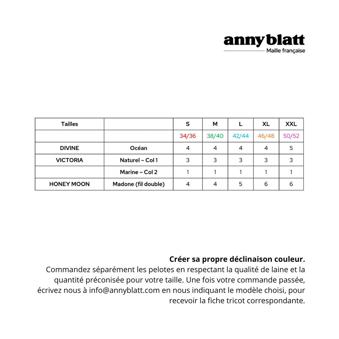 Pull Esther à tricoter.