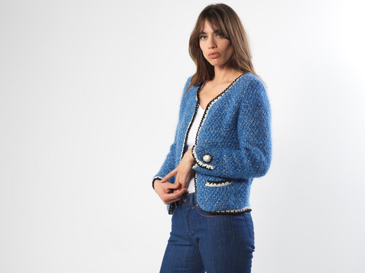 Veste Lily à tricoter.