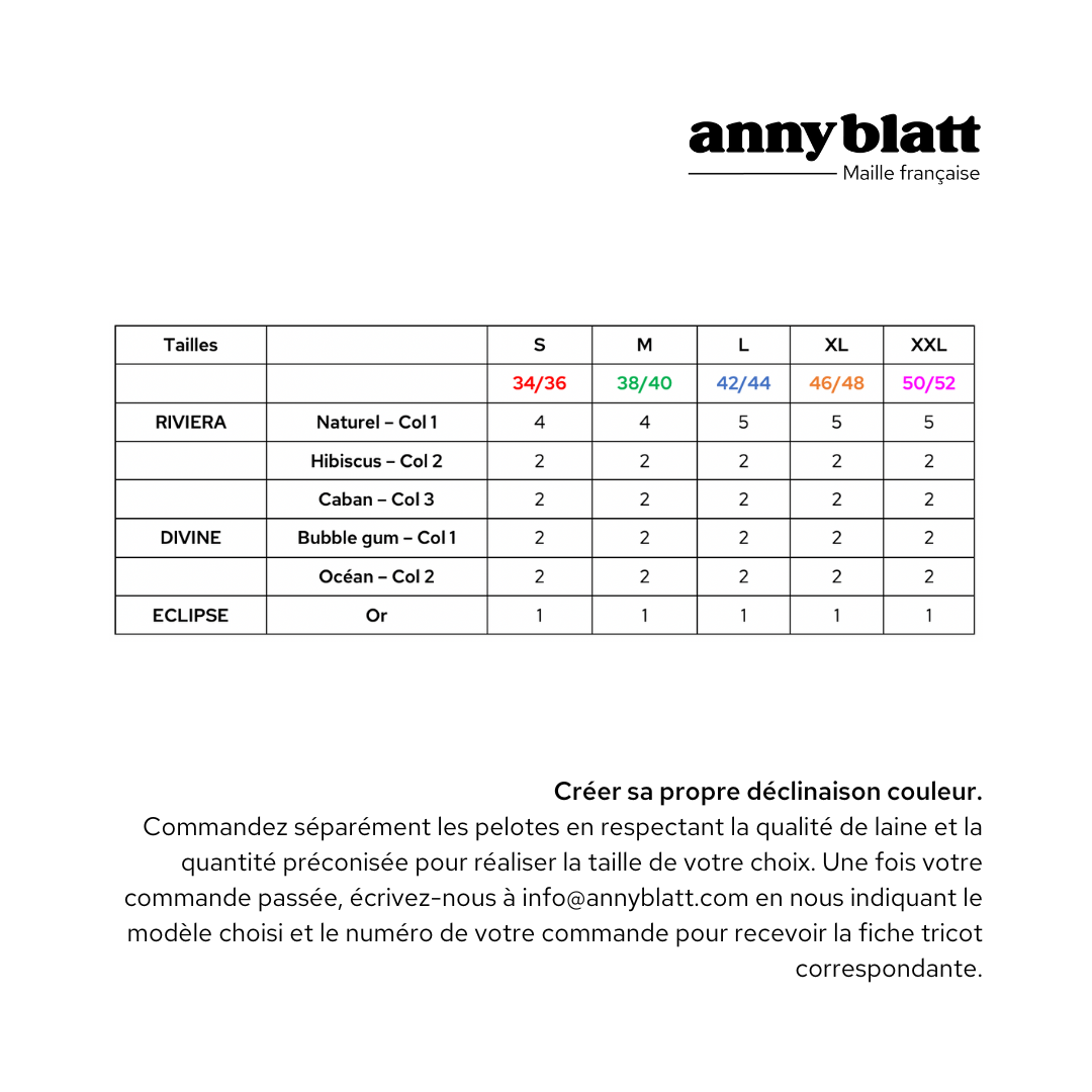 Top Fina à tricoter.
