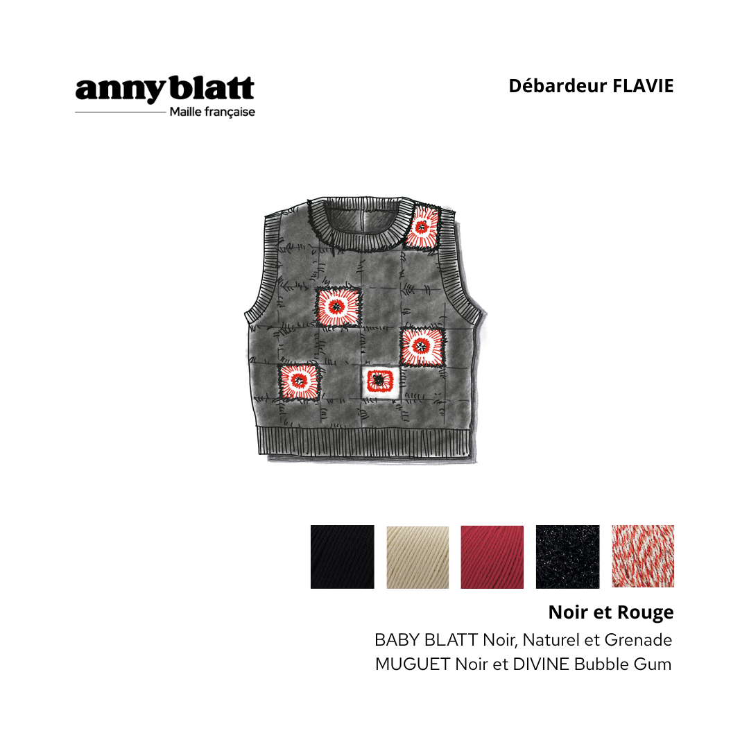 Débardeur Flavie au crochet.