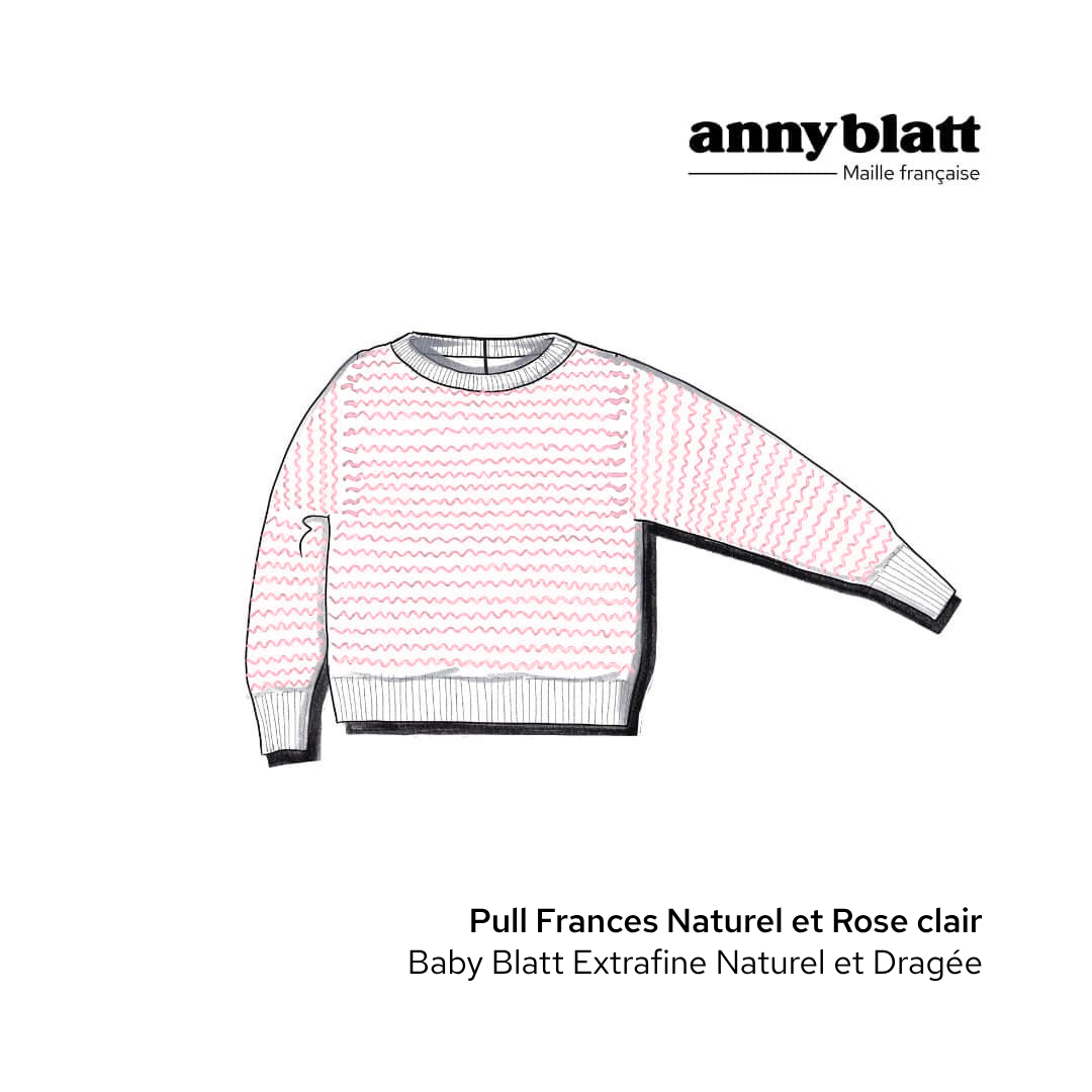 Pull Frances bébé à tricoter.