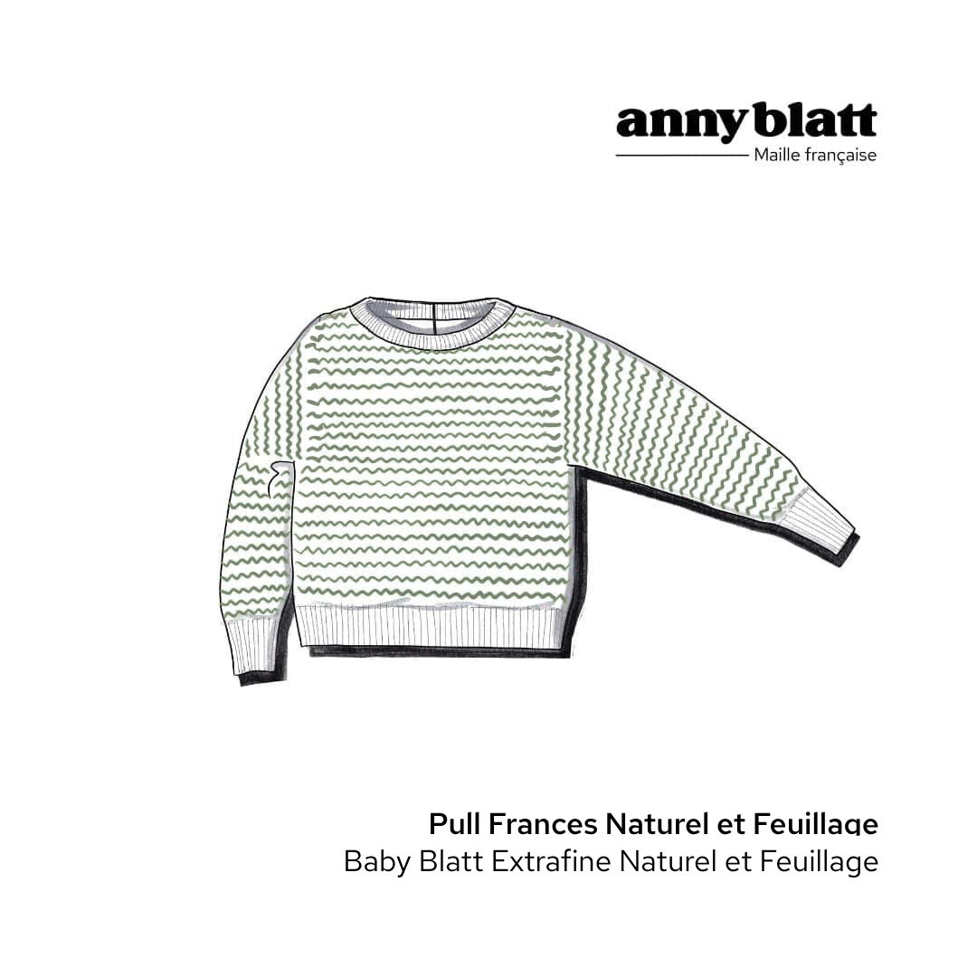 Pull Frances bébé à tricoter.