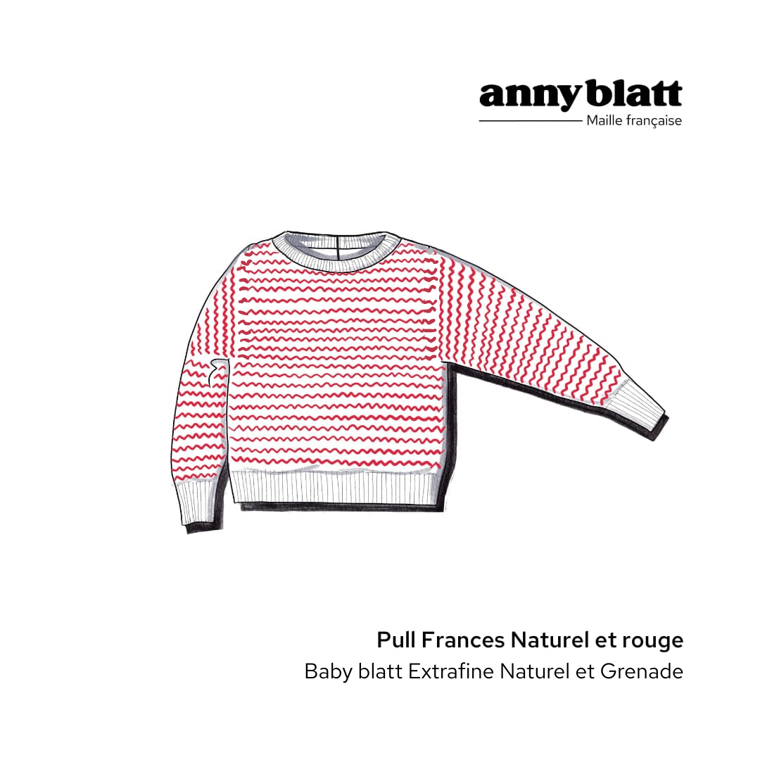 Pull Frances à tricoter.