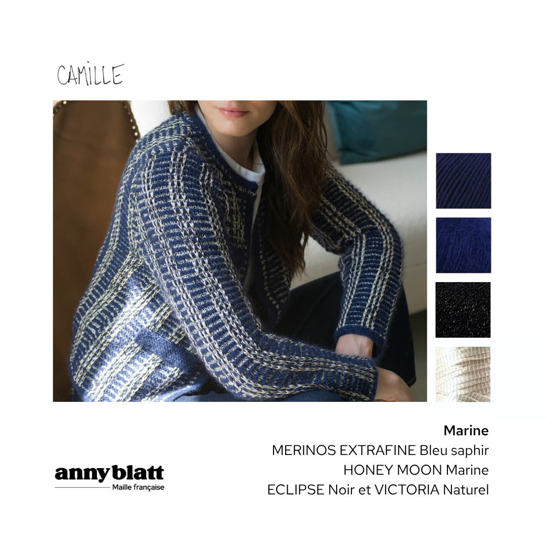 Veste Camille à tricoter.