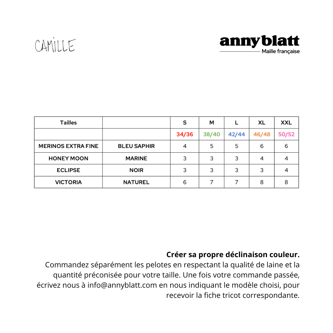 Veste Camille à tricoter.