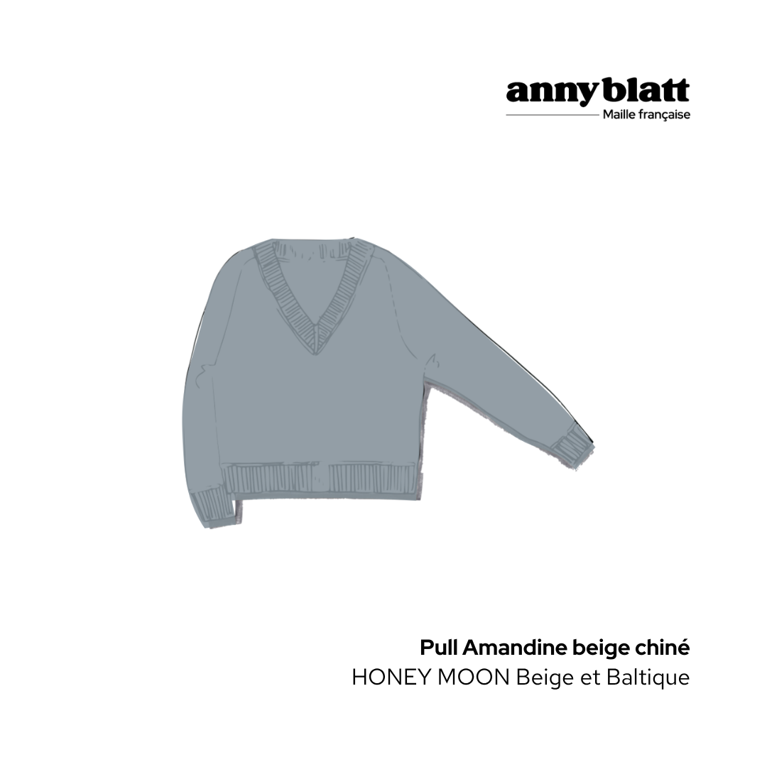Pull Amandine à tricoter.