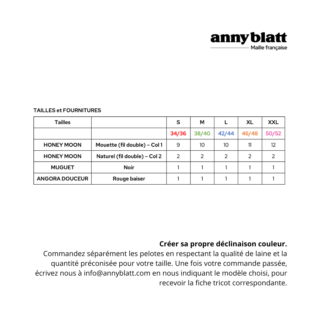 Pull Irene à tricoter.