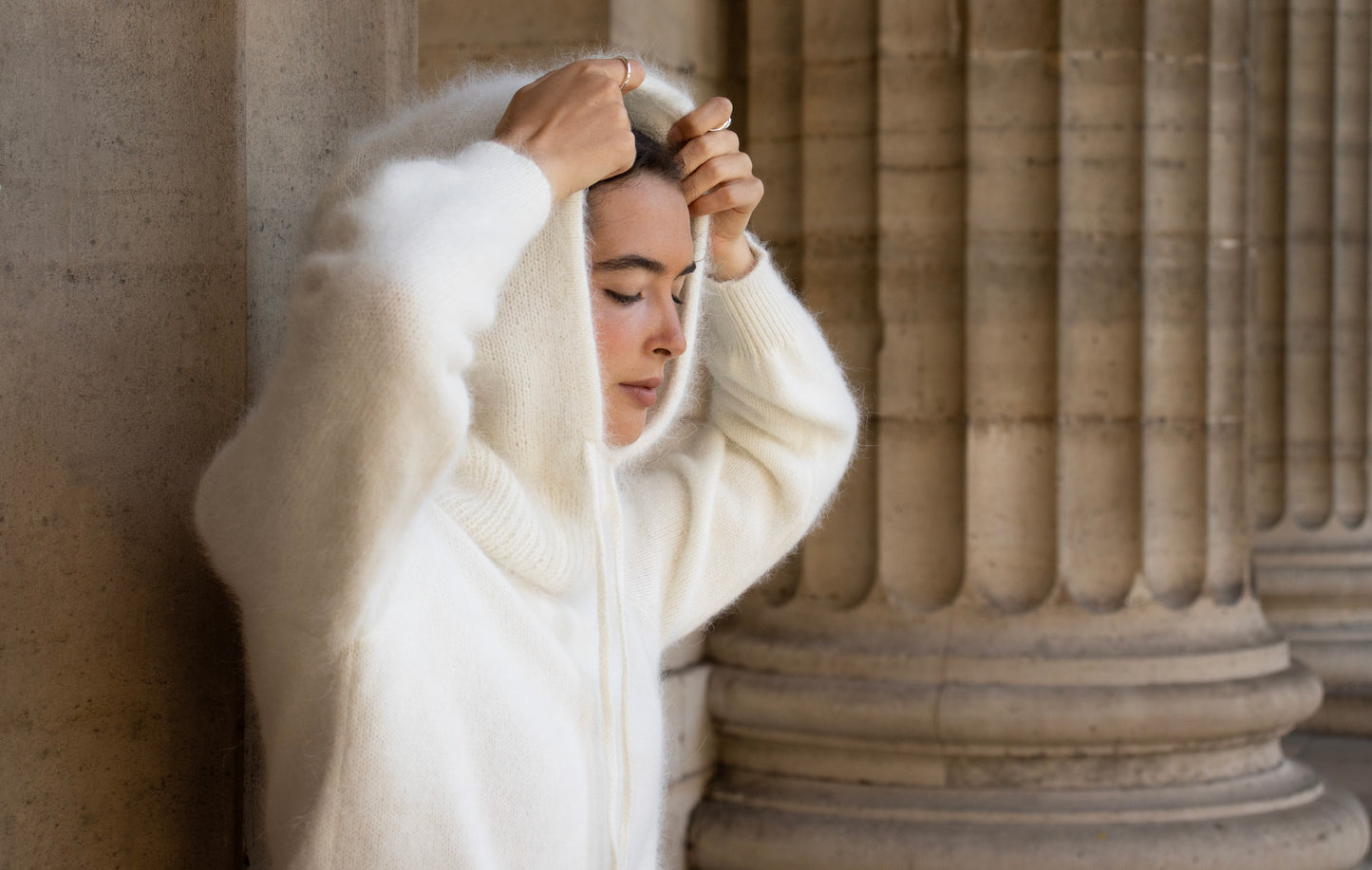 Cagoule en Angora - 5 couleurs