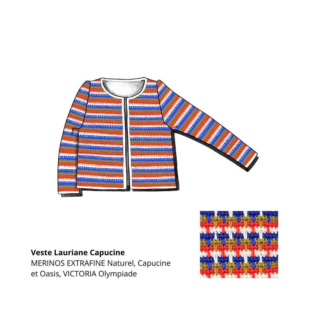 Veste Lauriane au crochet