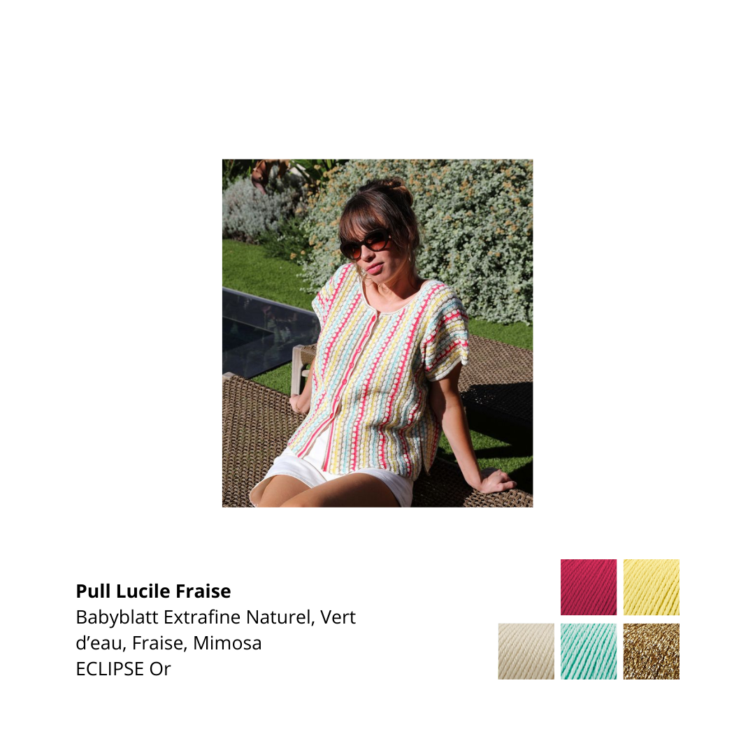 Gilet Lucile au crochet.