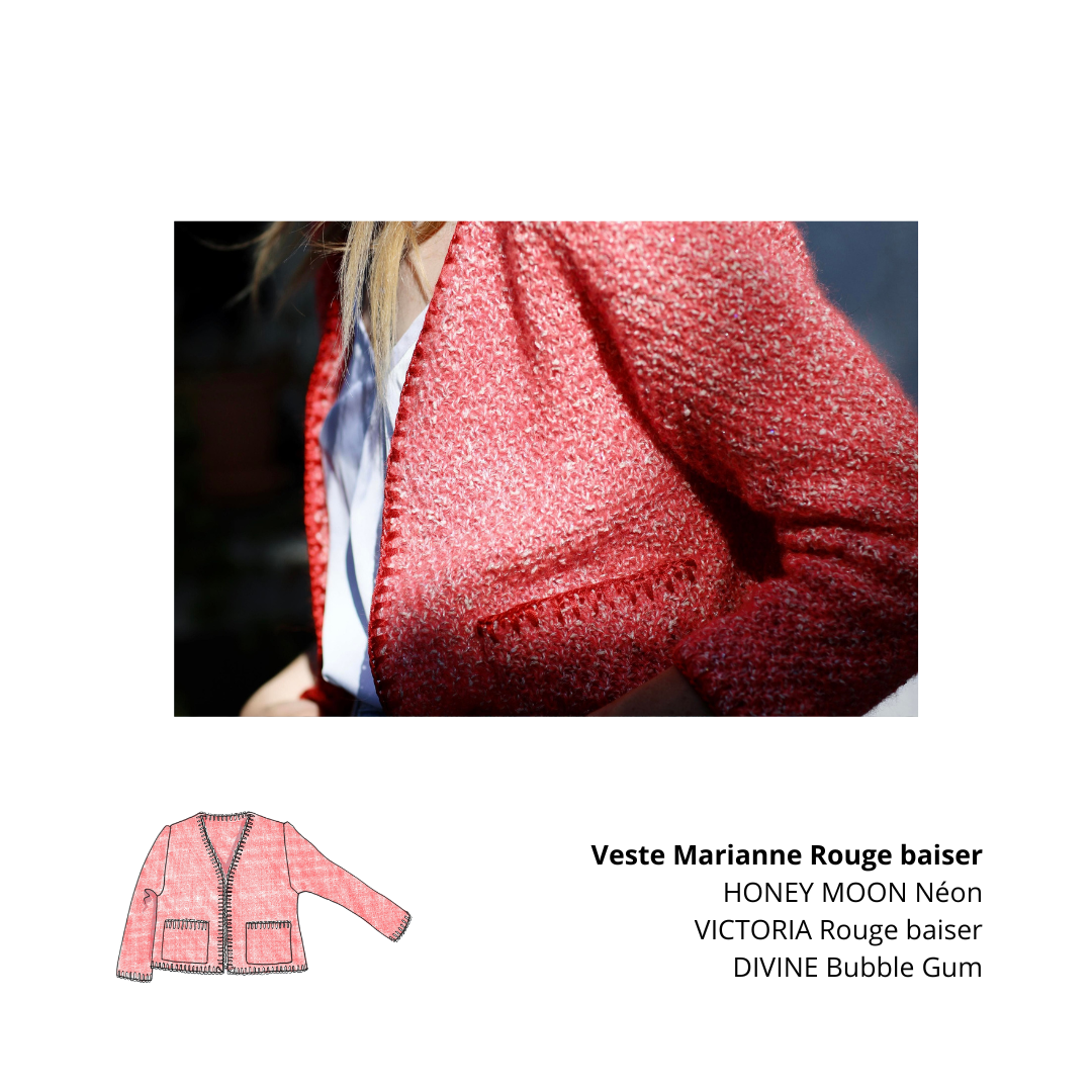 Veste Marianne à tricoter.