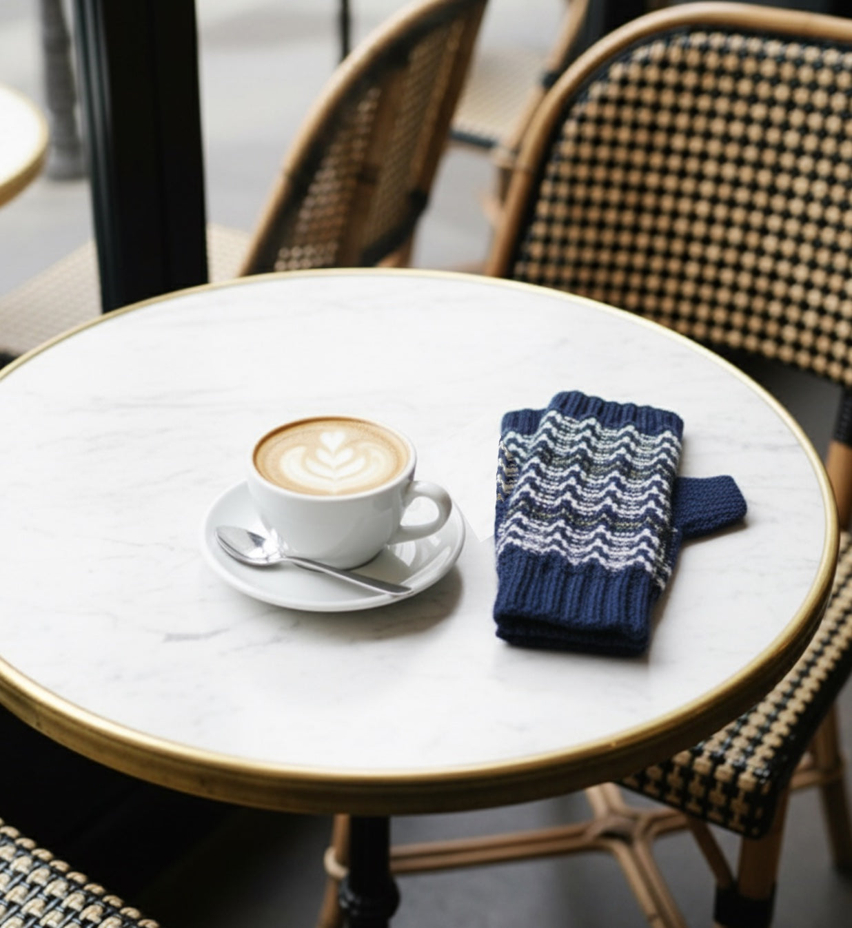 Mitaines Asana à tricoter.