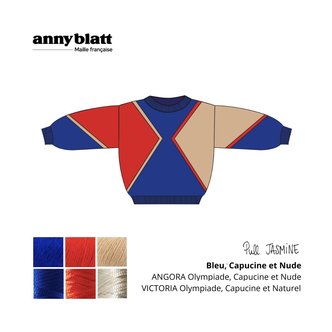 Pull Jasmine à tricoter.