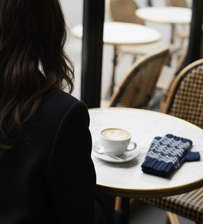 Mitaines Asana à tricoter.