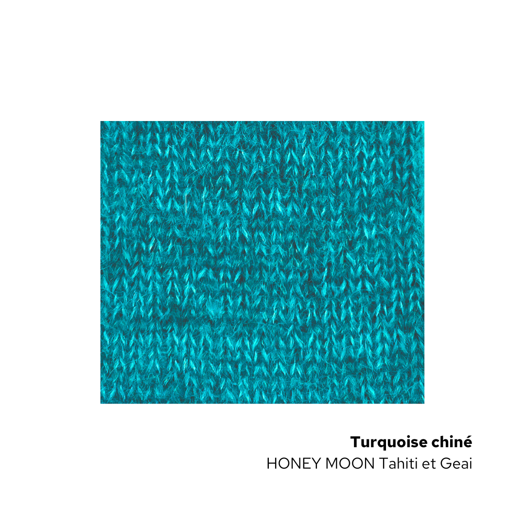 Pull Ambre chiné à tricoter.