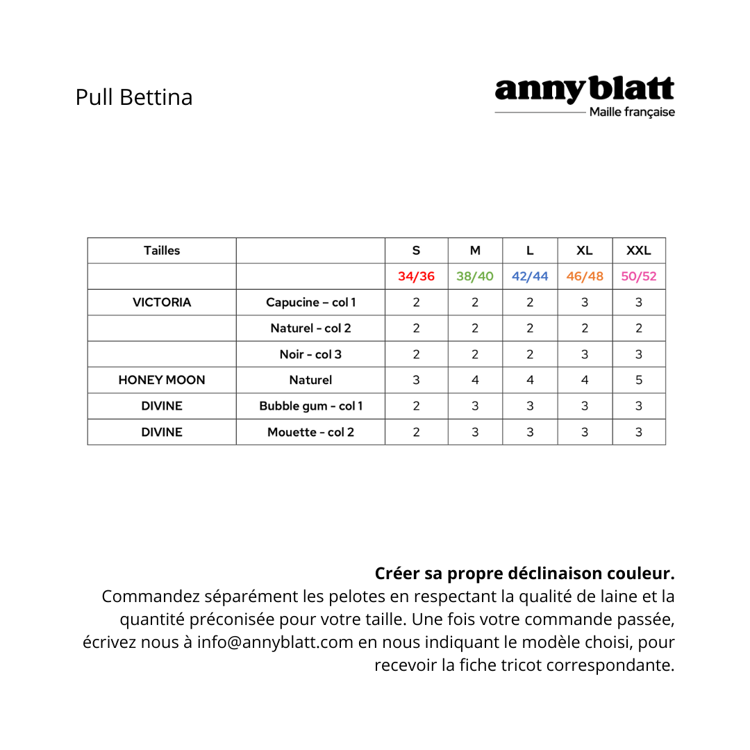 Pull Bettina au crochet.