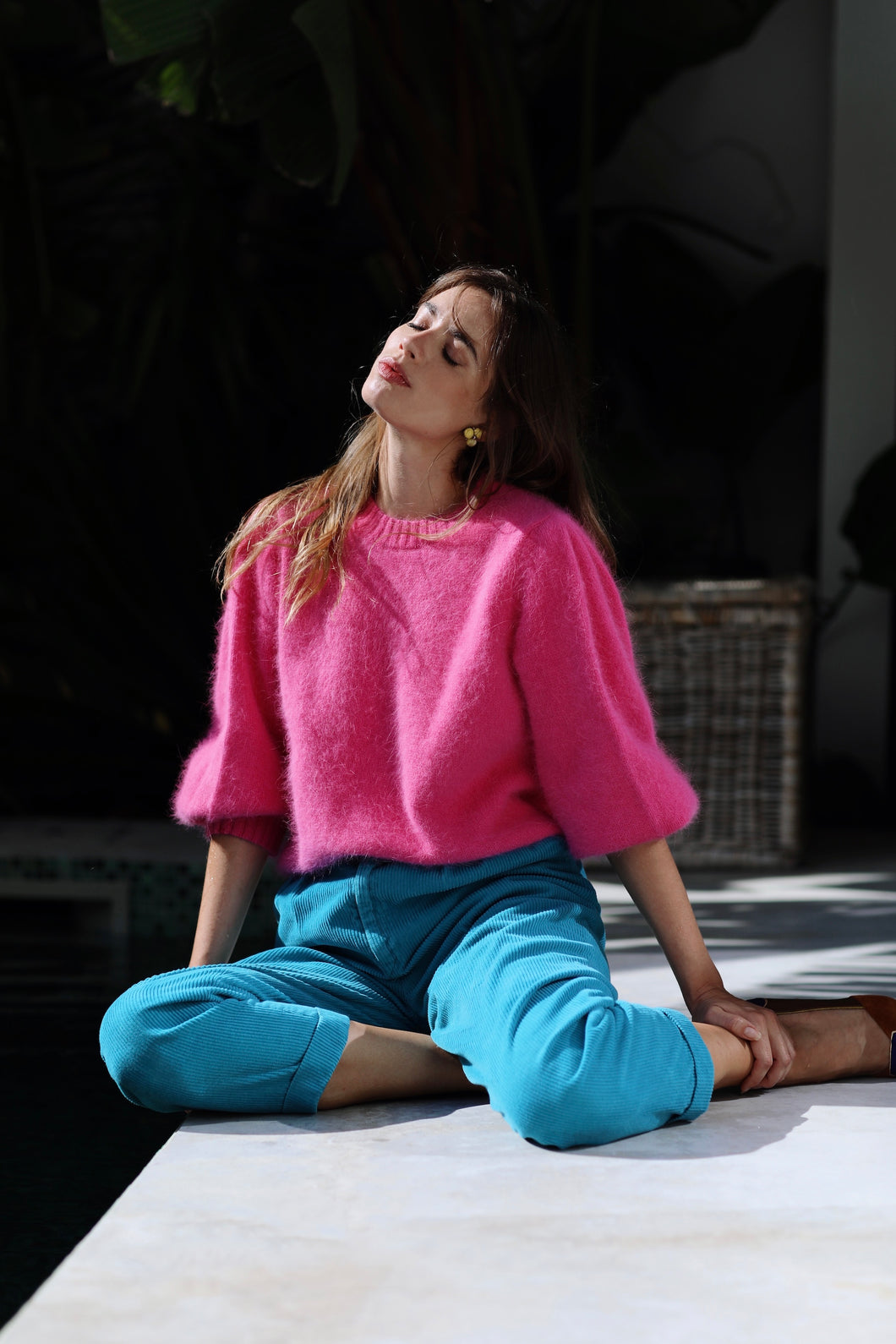 Pull Alix en Angora uni